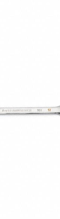 GEARWRENCH Combination Ratcheting Wrench: Alloy Steel, Full Polish Chrome, 17 mm Head Size, Std (MPN 86717). Key specifications — attr309600: 17 mm; attr309611: Full Polish Chrome; attr309610: Alloy Steel; attr309604: Yes; attr309612: No; attr309613: No; attr309615: No; attr324932: GEARWRENCH.