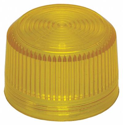 EATON Pilot Light Lens: 30 mm Panel Mounting Hole Dia, Yellow, Fresnel, Incandescent/LED - Pilot-Light Lenses