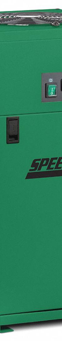SPEEDAIRE Refrigerated Air Dryer: ISO Class 6, 35 cfm, 115V AC, 3/4 in NPT, 50°F Dew Point, 0.99 kW (MPN 55EY10). Key specifications — attr109787: 115V AC; attr109807: HITN; attr109762: SPEEDAIRE.