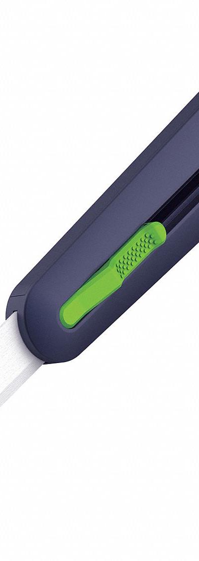 SLICE Utility Knife: 6 in Overall Lg - Fully Automatic Retracting Utility Knives