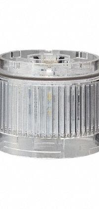 PATLITE Tower Light Module: Steady, 24V DC, White, 60 mm Overall Dia, 40 mm Overall Ht, LR6 (MPN LR6-E-C+FB295). Key specifications — Brand: PATLITE; Compatible with Series: LR6; Lens Color: White; Operating Voltage: 24V DC; Manufacturer Part Number: LR6-E-C+FB295.
