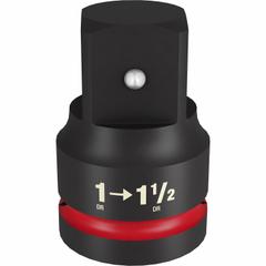 MILWAUKEE IMPACT ADAPTER: 1 in Input Drive Size, Black Phosphate, 1 1/2 in Output Drive Size, Square (MPN 49-66-6732). Key specifications — attr1204900: Square; attr1204904: Locking Not Included; attr1204910: MILWAUKEE; attr1204913: Black Phosphate.