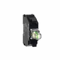SCHNEIDER ELECTRIC Lamp Module: 22 mm Size, White, LED, 240 V AC Rating, No Transformer (MPN ZBVM1). Key specifications — Compatible Operator: Selector Switch; Compatible with Series: XB5; Terminal Connection Type: Screw Clamp Terminals; Brand: SCHNEIDER; Manufacturer Part Number: ZBVM1; Includes Bulb: Bulb Included.