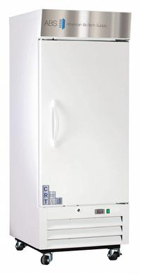 Controlled Room Temperature Cabinet: 115 V, 20°C to 25°C, 25 in Overall Wd, 29 3/4 in Overall Dp (MPN CRT-ABT-HC-S12S). Key specifications — Brand: AMERICAN BIOTECH SUPPLY; Voltage: 115 V; Includes: (3) Adjustable Shelves; Door Hinge: Right Hinge.