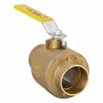 APOLLO Manual Two-Way Ball Valve: 3 in, Brass, Straight, Sweat x Sweat - Brass Ball Valves