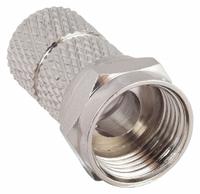 POWER FIRST Coaxial Connector: Male, Connector, Silver, Twist-On, RG-6, 1 GHz Max Freq, F-Type (MPN 5LR22). Key specifications — Product Type: Connector; Brand: POWER FIRST; Color: Silver; Finish: Nickel-Plated; Gender: Male.