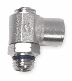 AIGNEP USA Universal Flow Control: Elbow Fitting, Screwdriver Slot, 1/4 in Valve Body Size (MPN 88972-04-04). Key specifications — attr947203: Stainless Steel; attr947205: AIGNEP USA.