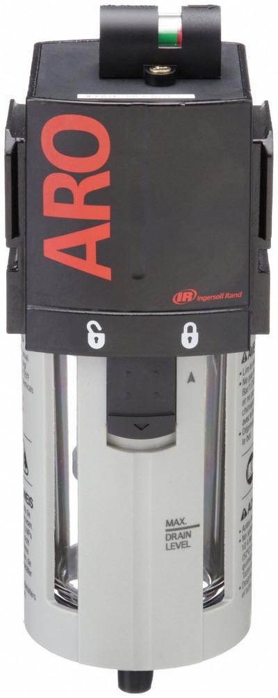 ARO Pneumatic Oil Filter: Coalescing, 1/2 in NPT, 0.3 micron, 197 cfm, 150 psi Max Op Pressure - ARO FRL Air Filters