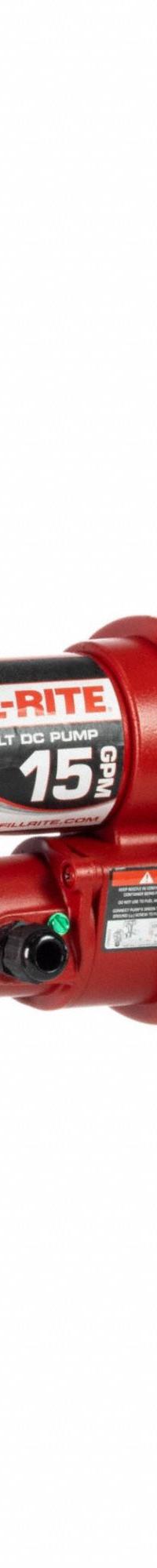 FILL-RITE Electric Drum Pump: 12 V DC, 1/4 hp HP, 15 gpm Max. Flow Rate, Pump with Hose & Nozzle (MPN FR1210HA1). Key specifications — Brand: FILL-RITE; Meter: Not Included.