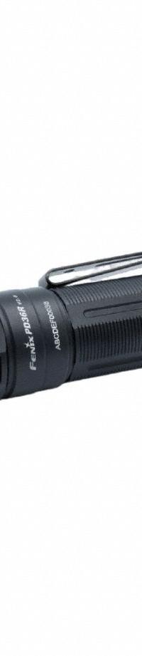 FENIX LIGHTING Rechargeable Flashlight: Rechargeable, 1,700 lm, 170 min Run Time at Max. Brightness (MPN PD36R V2.0). Key specifications — Brand: FENIX LIGHTING; Switch Location: Tail; Charger Style Included: USB Type-C Cord; Battery Requirements - Broad: Includes Rechargeable.