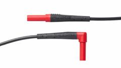 FLUKE Test Lead: Red and Black Test Leads with WearGuard™ Indicator and Straight to Angle Connectors (MPN TL324-RGB). Key specifications — Product Type: Test Lead; Includes: Red and Black Test Leads with WearGuard™ Indicator and Straight to Angle Connectors; Manufacturer Part Number: TL324-RGB; Brand: FLUKE.