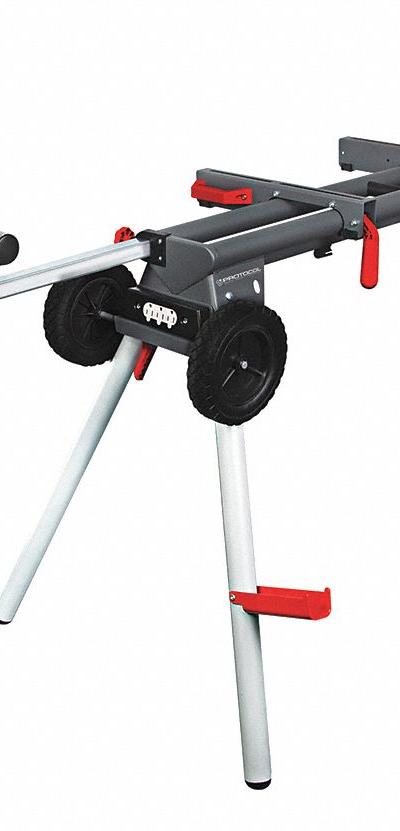 PROTOCOL Miter Saw Workstation: 123 5/8 in Lg - Miter Saw Stands & Workstations