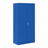 SANDUSKY Shelf Cabinet: 36 in x 24 in x 72 in, 1 Adj Shelf, Swing Handle & Three-Point Locking, Blue. Key specifications — attr66548: SANDUSKY; attr88067: Frame; attr88068: Blue; attr88069: Unassembled.