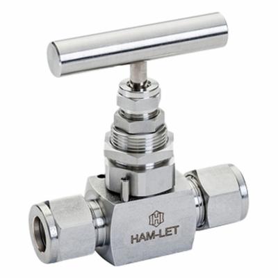 HAM-LET Plumbing Needle Valves: Inline Valve Body, 316 Stainless Steel, Screw-In Bonnet - Stainless Steel Straight-Body Needle Valves