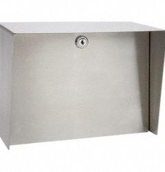 PEDESTAL PRO Outdoor Housing: 8 in Overall Ht, Silver, Cover Housing, 6 in x 10 in, Silver (MPN Lando-SS-10x8-E). Key specifications — attr193630: PEDESTAL PRO; attr982335: Cam Lock; attr982316: Silver; attr982338: Card Readers; attr982348: Polished; attr982331: Stainless Steel; attr1022512: Cover Housing.