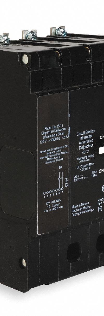 SQUARE D Miniature Circuit Breaker: 70 A - EDB & EGB Series, Bolt-On Square D Miniature Circuit Breakers