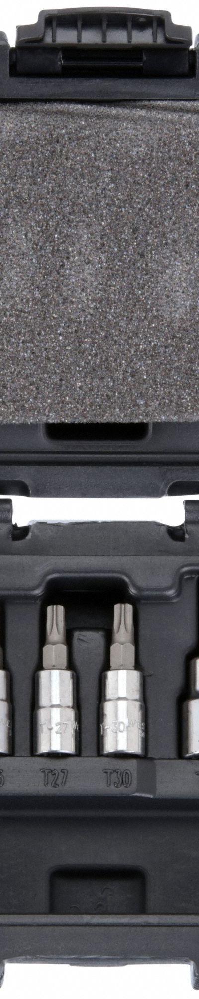 WESTWARD Socket Bit Set: 1 - Torx Bit Socket Sets