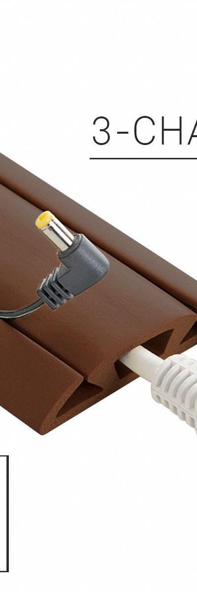 ELECTRIDUCT Cable protector: 3 Channels - Flexible Rubber Cable Floor Covers
