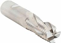 CLEVELAND Roughing End Mill: Cobalt, 4 Flute, Coarse Pitch, 1/2" Mill Dia, 1/2" LOC, 2-1/2" OAL (MPN C31180)