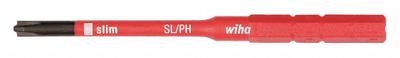 WIHA Insulated Screwdriver Blade: Phillips/Slotted Head, Insulated Screwdriver Blade - Insulated Driver Bits