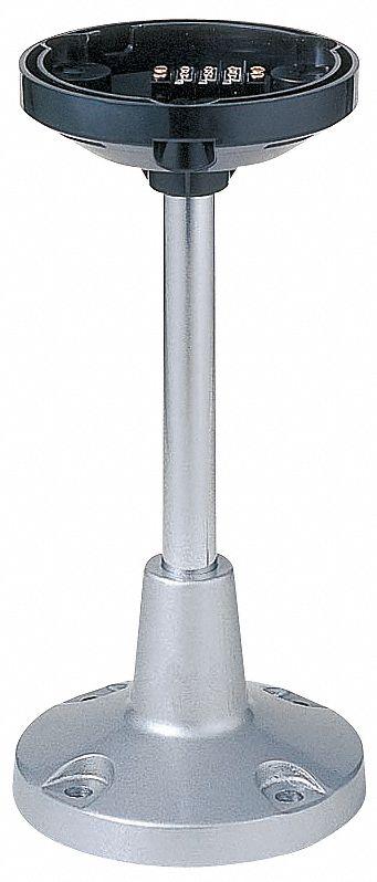 SCHNEIDER Mounting Tube and Base: Tower Light Mount, 11 13/16 in Overall Ht - Mounts for Modular Tower Lights