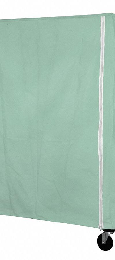 EAGLE GROUP Utility Cart Cover: Green - Zipper Mildew-Resistant Coated Nylon Covers
