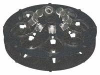 LABCONCO Laboratory Rotor: Pear-Shaped Flasks, Rotor, 11 3/8 in Overall Dia, Fixed, (8) 100 mL (MPN 7553101). Key specifications — attr1025137: Pear-Shaped Flasks; attr1031088: LABCONCO; attr1034077: (8) 100 mL.