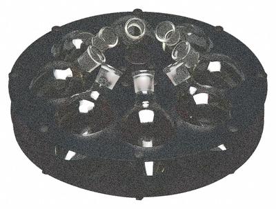 LABCONCO Laboratory Rotor: Pear-Shaped Flasks, Rotor, 11 3/8 in Overall Dia, Fixed - Centrifuge Rotors