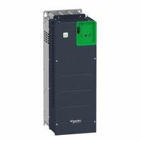 SCHNEIDER Variable Frequency Drive: In Phase Three, Out Phase Three, 100 hp, No Bypass, Programmable (MPN ATV630D75N4ZU). Key specifications — Style: Compact; Color: Black/Green; Output Phase: Three.