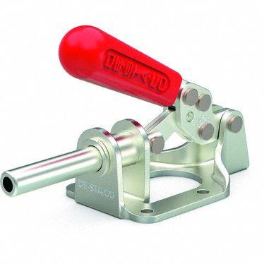 DE-STA-CO Straight Line Clamp: Flange Base Mounting, Std Horizontal Handle, 1.63 in Arm Lg - Standard Straight-Line Toggle Clamps