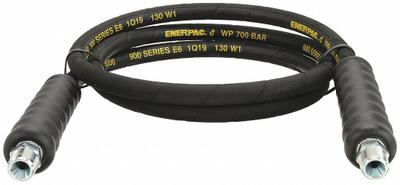 ENERPAC Hydraulic Hose Assembly: 3/8 in ID, NPTF x NPTF, 10 ft Lg, Black - Enerpac H900 Flexible Hydraulic Hose Assemblies