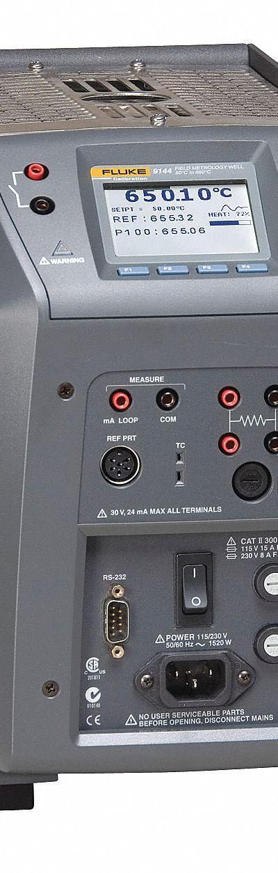 FLUKE Drywell: 32°F to 2696°F /-25°C to 1480°C - General Purpose Industrial Field Metrology Wells