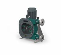 PERIPRO Hose Pump: Three Ph, 1/4 hp, Rubber Hose, 13 mm Hose Dia, 0.48 gpm Max. Flow Rate, ½" MNPT (MPN I 10/0.1-44 QS). Key specifications — Hose Material: Rubber; Brand: PERIPRO; Connections: ½" MNPT.
