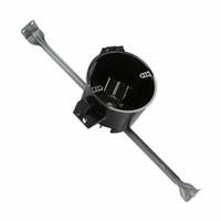 CANTEX Electrical Box: Polycarbonate, Nonmetallic Material & Nominal Size, 1 Gangs, 3 in Box Dp (MPN EZ25CH-HW). Key specifications — Brand: CANTEX; Bracket Style: Bar Hanger; Clamp Style: Without Clamps.