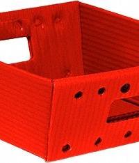 APPROVED VENDOR Tray: 0.4159 cu ft, Red, Not Stacking Capable, 20 lb Load Capacity (MPN 5572 RED). Key specifications — Brand: APPROVED VENDOR; Material: Corrugated Plastic.