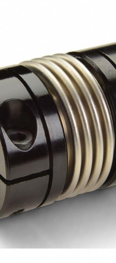 RULAND MANUFACTURING Bellows Coupling: 16 mm Bore Dia 1 - Clamp-On Bellows Shaft Couplings for Keyed Shafts