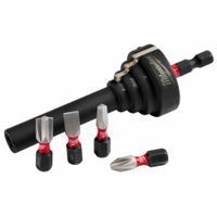 MILWAUKEE Bit Holder: Bit Holder, Impact, 1/4 in Compatible Bit Size, Hex Compatible Bit Shank (MPN 48-32-2350). Key specifications — attr1132695: Hex; attr1132691: Impact Rated; attr1132694: Nonmagnetic; attr1132704: MILWAUKEE.
