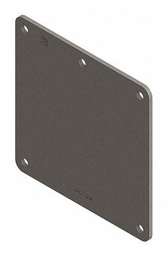 Wireway Closure Plate: 2 1/2 in Wd, 2 1/2 in Ht, 3 7/8 in Lg, Steel (MPN F22LP). Key specifications — Brand: HOFFMAN; With Knockouts: No.