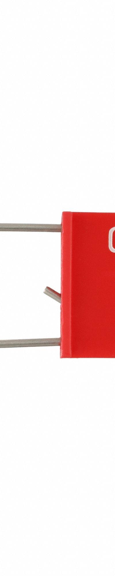 TYDENBROOKS Padlock Seals: Red - Metal Hasp Padlock Seals