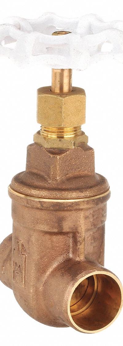 MILWAUKEE VALVE Gate Valve: 1 in - Non-Rising Stem Bronze Gate Valves for Potable Water
