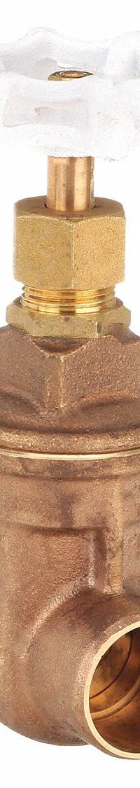 MILWAUKEE VALVE Gate Valve: 1 in, Bronze, Non-Rising, Sweat x Sweat, 300 psi CWP, Wheel, Solid Wedge (MPN UP115 1). Key specifications — Wedge Material: Bronze; Brand: MILWAUKEE VALVE; Bonnet Material: Bronze.