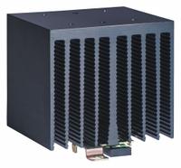 CRYDOM Heat Sink: DIN Rail Heat Sink Mounting, Aluminum, 1°C/W Thermal Resist (MPN HS122DR). Key specifications — Manufacturer Part Number: HS122DR; Fan: Yes; For Use With: Single or Dual Solid State Relays; Material: Aluminum; Heat Sink Mounting Style: DIN Rail; Brand: CRYDOM.