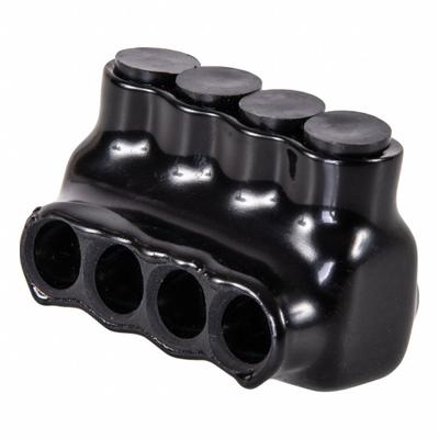 POLARIS Multitap Connector: 4 Port, Single-Sided Entry, 14 AWG – 4 AWG Wire Size - Dry-Location Single-Sided Entry Multitap Connectors