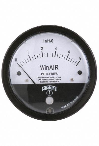 WINTERS Differential Pressure Gauge: Single-Side - Low Operating Pressure Differential Gauges