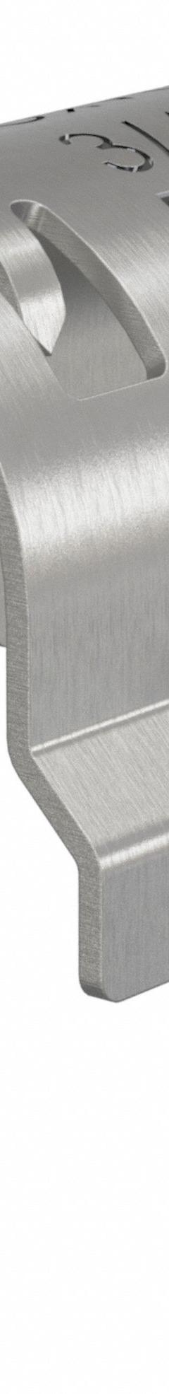 EMT Condiut Clamp: Spring Steel, SST (Dakota ProTect™ Wet/Dry: 1000hr), 3/4 in Conduit Trade Size (MPN DS-CC-34EMT-PT/100). Key specifications — Color: Gray; Material: Spring Steel; Finish: SST (Dakota ProTect™ Wet/Dry: 1000hr); For Use With: Smart-Cap/Slotted Receiver.