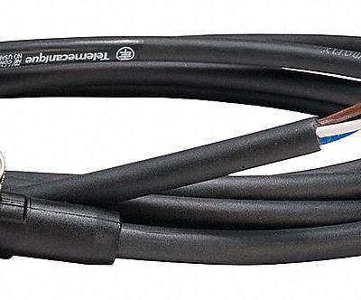 TELEMECANIQUE SENSORS Cordset: M8 Female Right Angle X Bare Wire - Single-Ended Cordsets with PUR Jacket for Twisting Applications