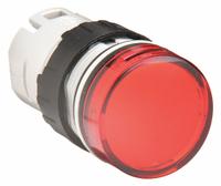 SCHNEIDER ELECTRIC Pilot Light Head: 16 mm Panel Mounting Hole Dia, Red, Smooth, LED, XB5 Series (MPN ZB6AV4). Key specifications — Brand: SCHNEIDER; Compatible Lamp Module Type: Integral LED Module; Compatible with Series: XB5.