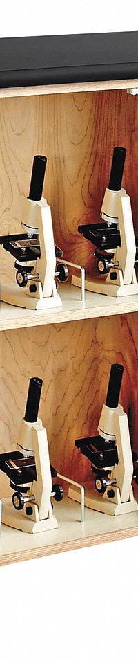 Mobile Microscope Storage Cabinet: 40 in Overall Ht, 24 in Overall Dp, 4 ft Overall Wd, Oak, 2 Doors (MPN 4701K). Key specifications — Product Type: Mobile Microscope Cabinet; Brand: DIVERSIFIED SPACES; Material: Oak; Cabinet Type: Mobile Cabinets.