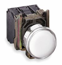 SCHNEIDER Illuminated Push Button: Illuminated, Flush Profile, Metallic, 22 mm, 1NO/1NC (MPN XB4BW31B5). Key specifications — Brand: SCHNEIDER; Action: Momentary; Series: XB4; Push Button Material Type: Metallic.