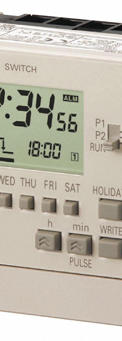 OMRON Electronic Timer: 7 day - Panel Cover-Mounted Digital Timer Switches